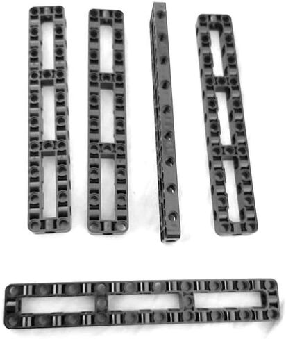 5 Pack MOC 67491 3x19 Technical Liftarm Beam Frame -Thick Construction Frame with Center Hole for DIY Car Building Toys in Saudi Arabia
