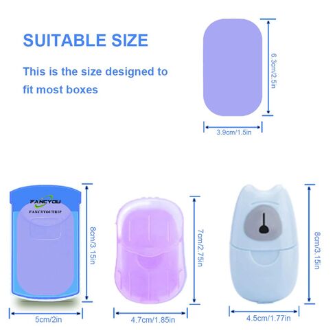 200 قطعة من أوراق الصابون الورقية المحمولة من فانسيو، صابون يدوي رغوي للسفر، رقائق صابون معطرة صغيرة للاستعمال مرة واحدة، صديقة للبشرة ولا تجفف اليدين للاستخدام في الهواء الطلق، والتخييم والمشي لمسافات طويلة in Kuwait