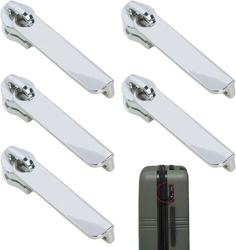 5 PCS Zipper Pull Replacement Zinc Alloy Zipper Pull Tab Repair Kit Puller Head Accessories for Suitcase with Combination Lock in Saudi Arabia