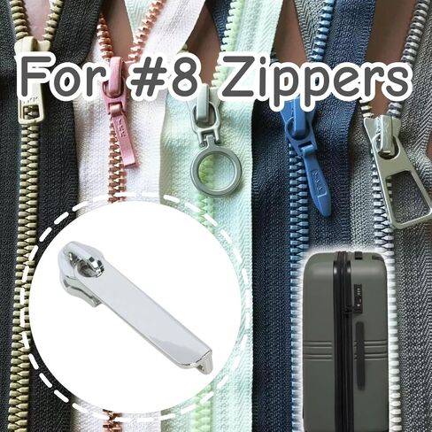 5 PCS Zipper Pull Replacement Zinc Alloy Zipper Pull Tab Repair Kit Puller Head Accessories for Suitcase with Combination Lock in Saudi Arabia