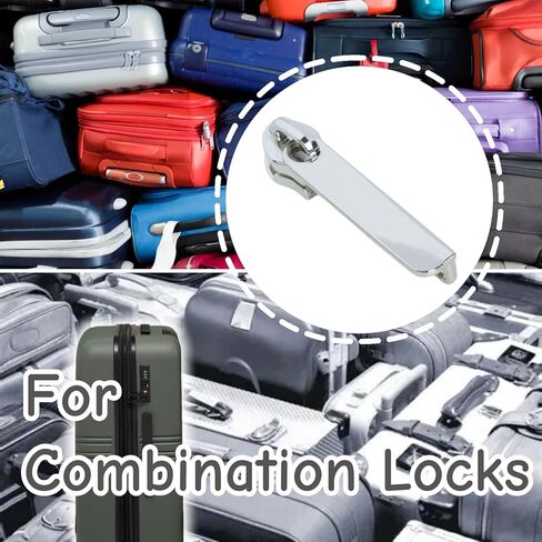 5 PCS Zipper Pull Replacement Zinc Alloy Zipper Pull Tab Repair Kit Puller Head Accessories for Suitcase with Combination Lock in Saudi Arabia