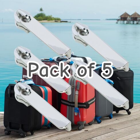 5 PCS Zipper Pull Replacement Zinc Alloy Zipper Pull Tab Repair Kit Puller Head Accessories for Suitcase with Combination Lock in Saudi Arabia