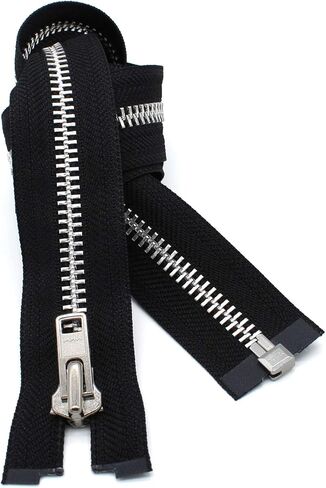 YKK® 19" Jacket Zipper (Special Custom) YKK #8 Extra Heavy Duty Aluminum Separating ~ Color Black (1 Zipper/Pack) in Saudi Arabia