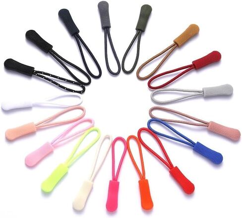 Zipper Pulls Tab, 10pcs /Pack TPU Plastic Slider Zipper Cord Caterpillar Puller(Pink) in Saudi Arabia