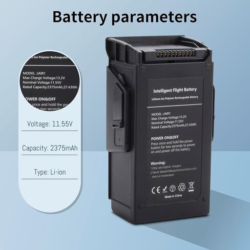 for Mavic Air Intelligent Flight Replacement Battery Compatible with DJI Mavic Air Drone, Upgraded Rechargeable Battery with 2375mAh 11.55V, Providing Up to 21 Minutes of Maximum Flight Time in Saudi Arabia