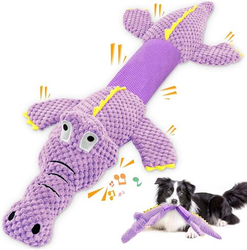 WOWBALA Large Squeaky Dog Toys: Plush Dog Toys - Squeaky Dog Toys - Soft Dog Toys - Dog Toys for Large Dogs - Large Tug of War Dog Toys - Dog chew Toys for Small, Medium, Large Dogs in Kuwait