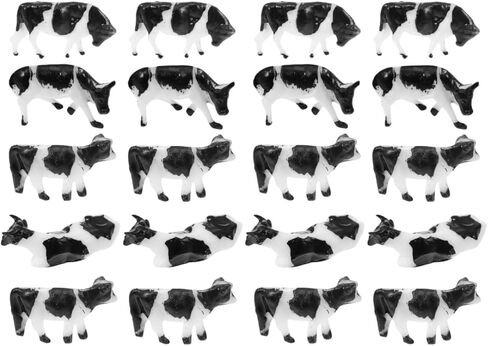 ألعاب بقرة ألبان للأطفال من تويفيان ديكور النباتات 20 قطعة من تماثيل البقرة البلاستيكية الصغيرة، تماثيل حيوانات المزرعة، تماثيل حيوانات المزرعة، تماثيل بقرة صغيرة، تماثيل بقرة بلاستيكية للأطفال، ديكور النباتات in Kuwait