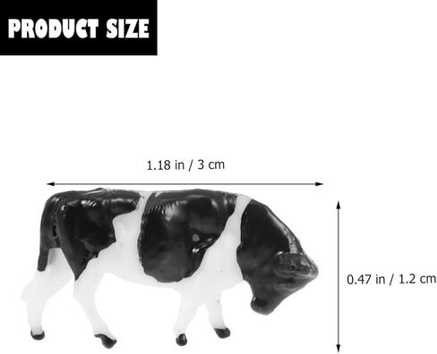 ألعاب بقرة ألبان للأطفال من تويفيان ديكور النباتات 20 قطعة من تماثيل البقرة البلاستيكية الصغيرة، تماثيل حيوانات المزرعة، تماثيل حيوانات المزرعة، تماثيل بقرة صغيرة، تماثيل بقرة بلاستيكية للأطفال، ديكور النباتات in Kuwait