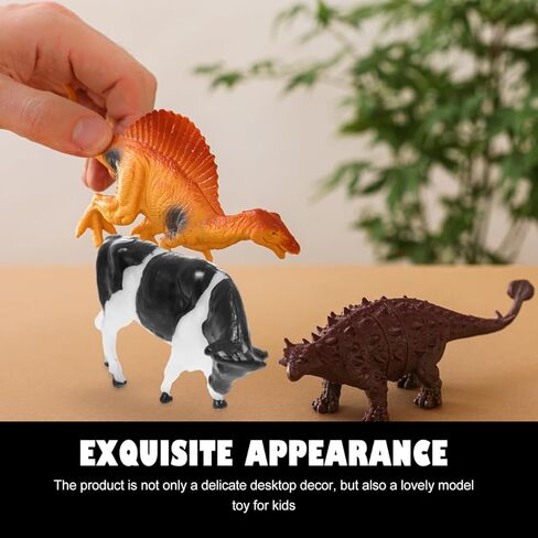 ألعاب بقرة ألبان للأطفال من تويفيان ديكور النباتات 20 قطعة من تماثيل البقرة البلاستيكية الصغيرة، تماثيل حيوانات المزرعة، تماثيل حيوانات المزرعة، تماثيل بقرة صغيرة، تماثيل بقرة بلاستيكية للأطفال، ديكور النباتات in Kuwait