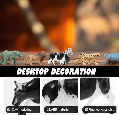 ألعاب بقرة ألبان للأطفال من تويفيان ديكور النباتات 20 قطعة من تماثيل البقرة البلاستيكية الصغيرة، تماثيل حيوانات المزرعة، تماثيل حيوانات المزرعة، تماثيل بقرة صغيرة، تماثيل بقرة بلاستيكية للأطفال، ديكور النباتات in Kuwait