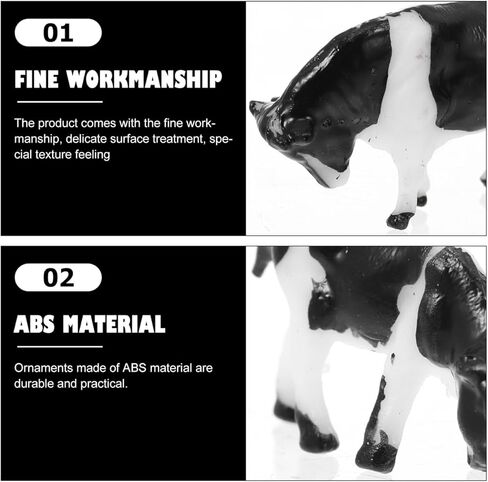 ألعاب بقرة ألبان للأطفال من تويفيان ديكور النباتات 20 قطعة من تماثيل البقرة البلاستيكية الصغيرة، تماثيل حيوانات المزرعة، تماثيل حيوانات المزرعة، تماثيل بقرة صغيرة، تماثيل بقرة بلاستيكية للأطفال، ديكور النباتات in Kuwait