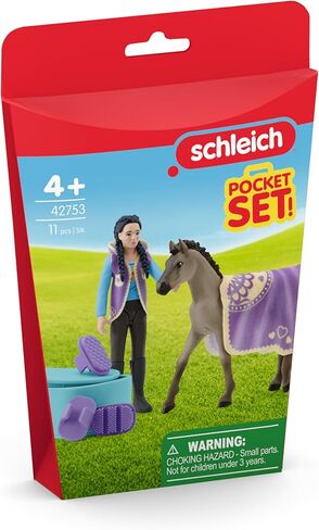 Schleich Horse Club Beauty Set with Kim 11 Piece Pocket Set for Girls and Boys Ages 4+ in Saudi Arabia