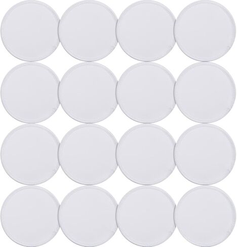 Waydress 16 Pcs Sublimation Patches for Hat Fabric Iron-on Circular Blanks Patch for Caps Clothes Uniforms Backpacks DIY Crafts Clothing Repair(White Border) in Saudi Arabia