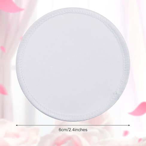 Waydress 16 Pcs Sublimation Patches for Hat Fabric Iron-on Circular Blanks Patch for Caps Clothes Uniforms Backpacks DIY Crafts Clothing Repair(White Border) in Saudi Arabia