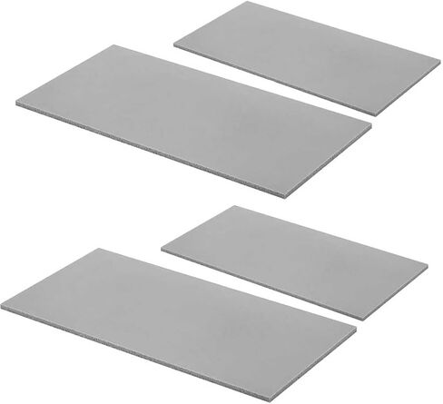 CREAWEA 4-Piece Heat Press Cover Pads, 5mm Thick Silicone Hat Press Mat Accessories Heat Resistant to 428°F, Sizes (7.87" x 3.35" & 6.50" x 2.60") for DIY, Small Business, Home Use in Saudi Arabia
