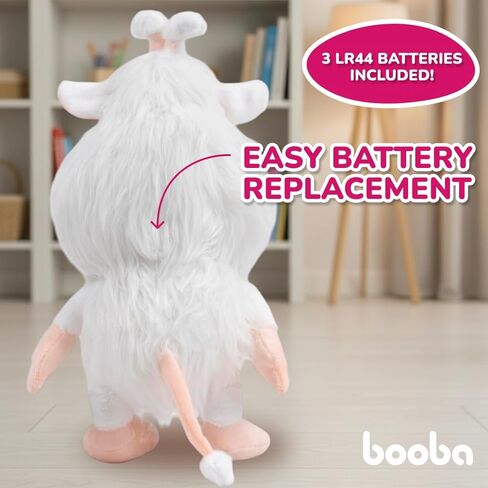 Booba Talking Plush Toy – 13.5" | Officially Licensed Interactive Plush | Soft & Cuddly Stuffed Animal | Repeats What You Say for Kids Fans in Saudi Arabia