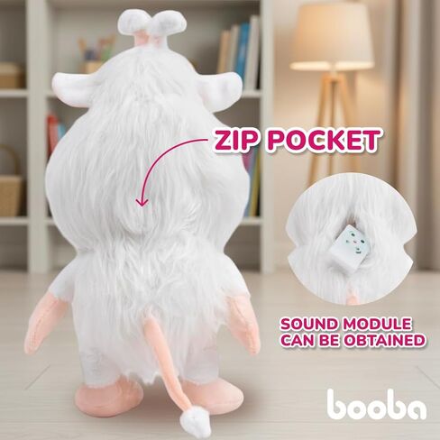 Booba Talking Plush Toy – 13.5" | Officially Licensed Interactive Plush | Soft & Cuddly Stuffed Animal | Repeats What You Say for Kids Fans in Saudi Arabia