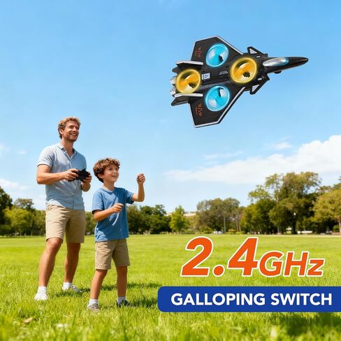 NXD Foam Remote Control Airplanes RC Planes for Kids Adults Beginners, Outdoor Stunt RC Airplane Toy with 360° Flips & Lights, Easy to Fly Gift for Boys Girls in Saudi Arabia