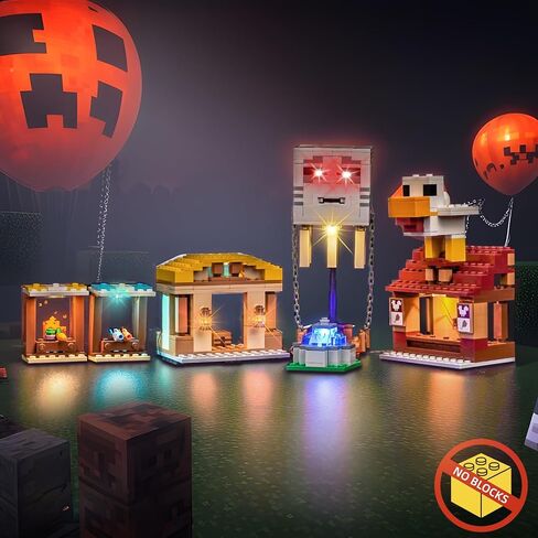 BrickBling Light Kit Compatible with Lego The Ghast Balloon Village Attack, Creative Lighting Compatible with Lego 21273 - Lights Only, Not Come with Model in Saudi Arabia