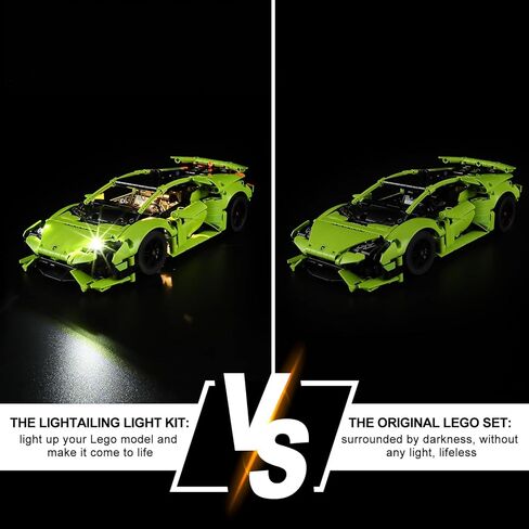 ضوء LIGHTAILING لـ Lego - 42161 Lamborghini Huracán Tecnica - مجموعة إضاءة LED متوافقة مع نموذج Lego Building Blocks - غير متضمنة مجموعة النموذج in Saudi Arabia