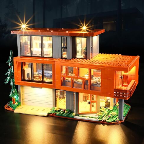 مجموعة إضاءة BOOZUU لمنزل 21354 - إضاءة متوافقة مع أفكار Twilight The Cullen House 21354 مجموعة بناء للبالغين (أضواء فقط، بدون مجموعة نماذج) in Kuwait