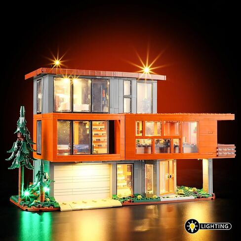 مجموعة إضاءة BOOZUU لمنزل 21354 - إضاءة متوافقة مع أفكار Twilight The Cullen House 21354 مجموعة بناء للبالغين (أضواء فقط، بدون مجموعة نماذج) in Kuwait
