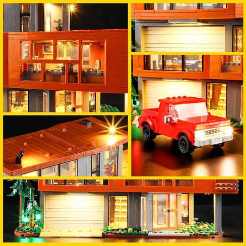 مجموعة إضاءة BOOZUU لمنزل 21354 - إضاءة متوافقة مع أفكار Twilight The Cullen House 21354 مجموعة بناء للبالغين (أضواء فقط، بدون مجموعة نماذج) in Kuwait