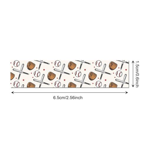 12 Rolls Baseball Washi Tape - Sport Stadium Themed Decorative Masking Tape for DIY Crafts, Gift Wrapping, Scrapbooking & Party Favors in Saudi Arabia