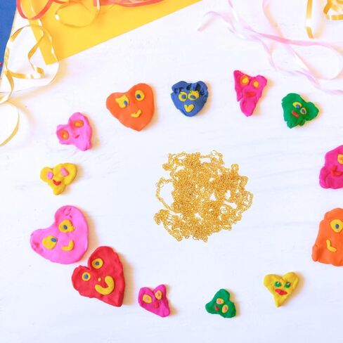 Garneck 25pcs Mini Golden Necklaces for Doll: Tiny Chains Pendant Jewelry for Doll Dress up Costume - DIY Dollhouse Outfit Decoration Props for Kids in Saudi Arabia