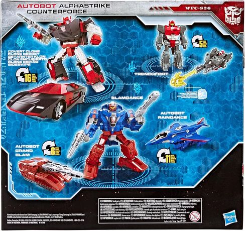 Transformers War for Cybertron WFC-S26 Autobot Alphastrike Counterforce 3-Pack of Converting Action Figures, Robot Toys for Ages 8+ in Saudi Arabia