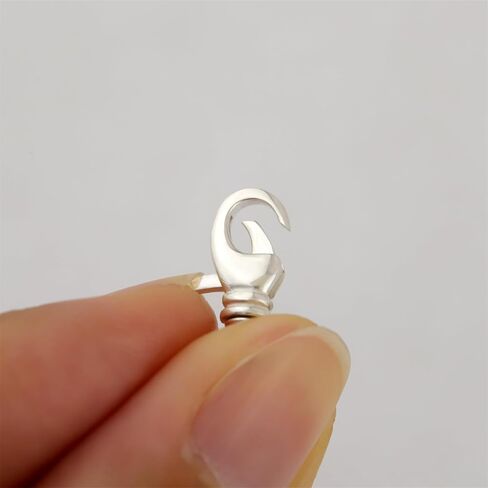 1pc 925 Sterling Silver Bracelet Extender Clasp Lobster Clasp and Closures Double Claw Connector for DIY Jewelry Making (Silver(S)) in Kuwait