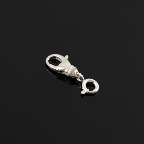 1pc 925 Sterling Silver Bracelet Extender Clasp Lobster Clasp and Closures Double Claw Connector for DIY Jewelry Making (Silver(S)) in Kuwait