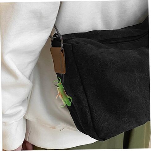 12 قطعة من مجسمات الجنادب الواقعية من تويفيان لنماذج الحشرات التعليمية للحفلات ذات طابع الحشرات، أغطية الكعكة، حشرة مطاطية ناعمة للأولاد in Kuwait