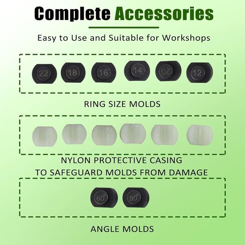 Taddien Ring Bender, Ring Bending Tool with Nylon Dies, Complete Rings Bending Tool Set, Professional Upgraded Ring Making Kit for Jewelers, Spoon, Rings in Saudi Arabia