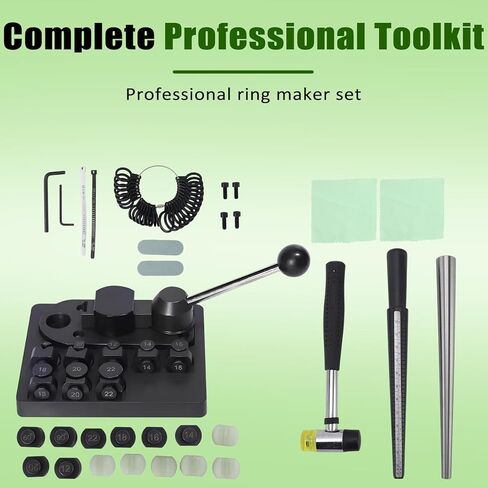 Taddien Ring Bender, Ring Bending Tool with Nylon Dies, Complete Rings Bending Tool Set, Professional Upgraded Ring Making Kit for Jewelers, Spoon, Rings in Saudi Arabia