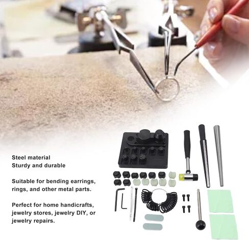 Taddien Ring Bender, Ring Bending Tool with Nylon Dies, Complete Rings Bending Tool Set, Professional Upgraded Ring Making Kit for Jewelers, Spoon, Rings in Saudi Arabia