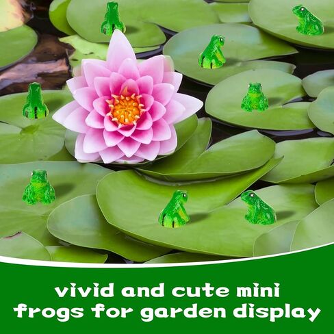 130PCS Mini Resin Frogs Animal Ornaments, Suitable for Garden Lawn, Toy Houses, Miniature Landscapes, DIY Creations, and Home Outdoor Party Decorations in Saudi Arabia