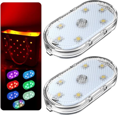 Rechargeable LED Light for Bogg Bags,7-Color Changing, USB-C Charging, 2-Pack in Saudi Arabia