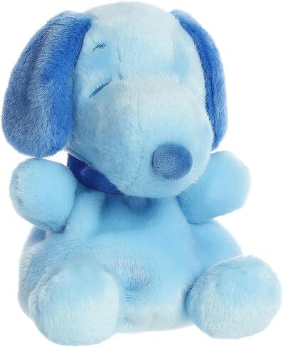 Aurora® Adorable Peanuts® Snoopy Color Collection Palm Pals™ الحيوانات المحشوة - ألعاب مرخصة رسميًا لجميع محبي سنوبي - هدية حنين للبالغين واحتفالات أعياد الميلاد - أزرق 5 بوصات in Kuwait