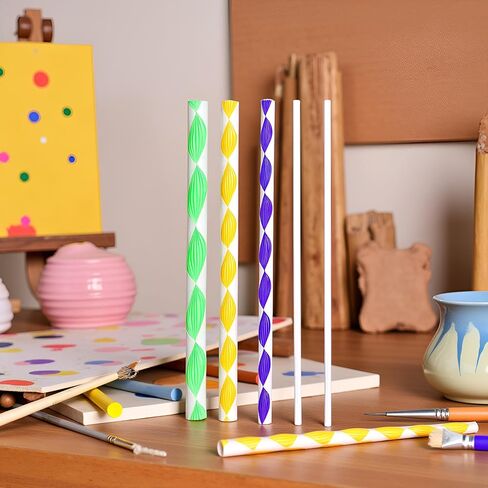 8Pcs Dotting Tools for Painting, Acrylic Dowel Rods Colorful Cylinder Rods Clear Round Sticks Assorted, Size Rods Mandala Dotting Tools for Painting Pottery, Dot Painting in Saudi Arabia