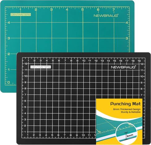 لوحة ختم جلدية بسمك 8 مم من NEWBRAUG، لوحة ثقب ثقيلة A5، حصيرة نقش، أداة قطع حرفية للعمل على الجلود ويفر، ثقب الثقب، حرفة يدوية الصنع in Kuwait
