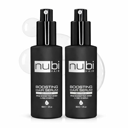 Nubi Boosting Hair Serum - Marula Oil Hair Serum with Vitamin E and Aloe Vera - Marula Hair Serum to Revive Dry, Dull Hair - 2 Fl. Oz. / 60 Ml. (2 Pack) in Kuwait