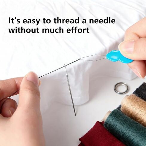 20 Pieces Gourd Shaped Needle Threaders, Quick Needle Threader Tool for Sewing & Embroidery, Compact Portable Threading Set in Saudi Arabia