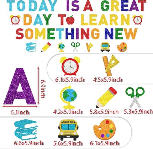 Welcome To School Banner,Today Is A Great Day To Learn Something New Banner for Welcome Back banner School Decorations 1st Day Of school in Saudi Arabia