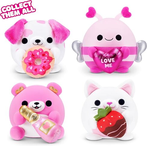 لعبة سناكلز فالنتاين مقاس 8 بوصة (قطة مع شوكولاتة الفراولة) من زورو - حيوان محشو فائق النعومة مع ملحقات عيد الحب، يمكن تجميعها للأطفال والمراهقين والمراهقين والهدايا in Kuwait