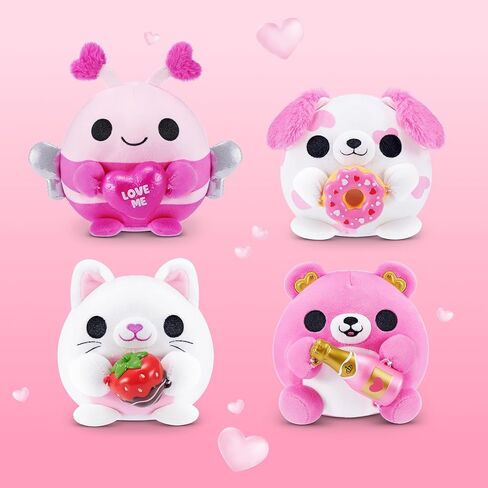 لعبة سناكلز فالنتاين مقاس 8 بوصة (قطة مع شوكولاتة الفراولة) من زورو - حيوان محشو فائق النعومة مع ملحقات عيد الحب، يمكن تجميعها للأطفال والمراهقين والمراهقين والهدايا in Kuwait