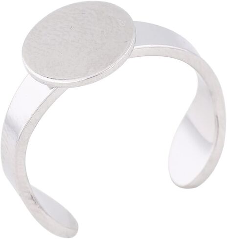 20pcs Stainless Steel 10mm Circle Pad Ring Bezel Settings DIY Fingerring Base Blanks for Jewelry Making Supplies in Saudi Arabia