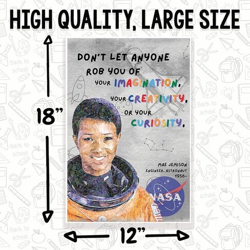 Mae Jemison Quote Classroom Poster - Science Classroom Poster - Physics Class Poster - 12 x 18 Inch - Classroom Decor - Classroom Must Haves - Back To School Decor - CPS0584 in Saudi Arabia