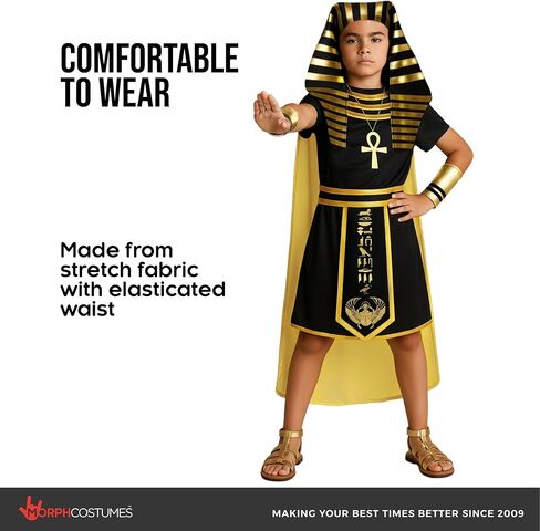 Morph Egyptian Costume Kids, Pharaoh Costume Kids, Egyptian Costumes For Boys, World Book Day Costumes For Boys in Saudi Arabia
