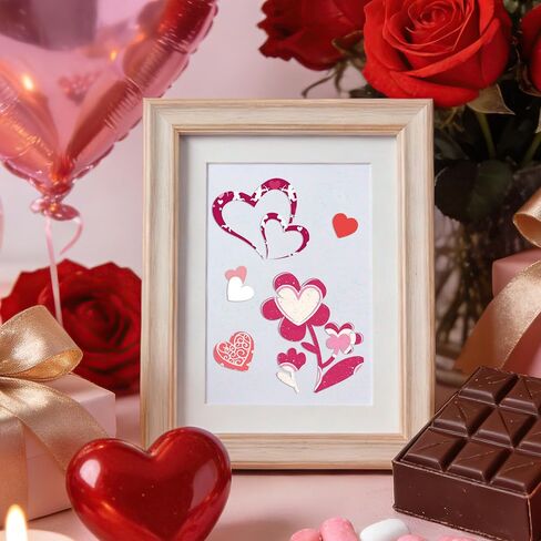 24 Sheet Valentines Day Scrapbook Craft Paper, Vintage Heart Scrapbook Paper Pad, 6"×6" DIY Decorative Craft Papers, Scrapbooking Junk Journal Gift Card Making Supplies in Kuwait